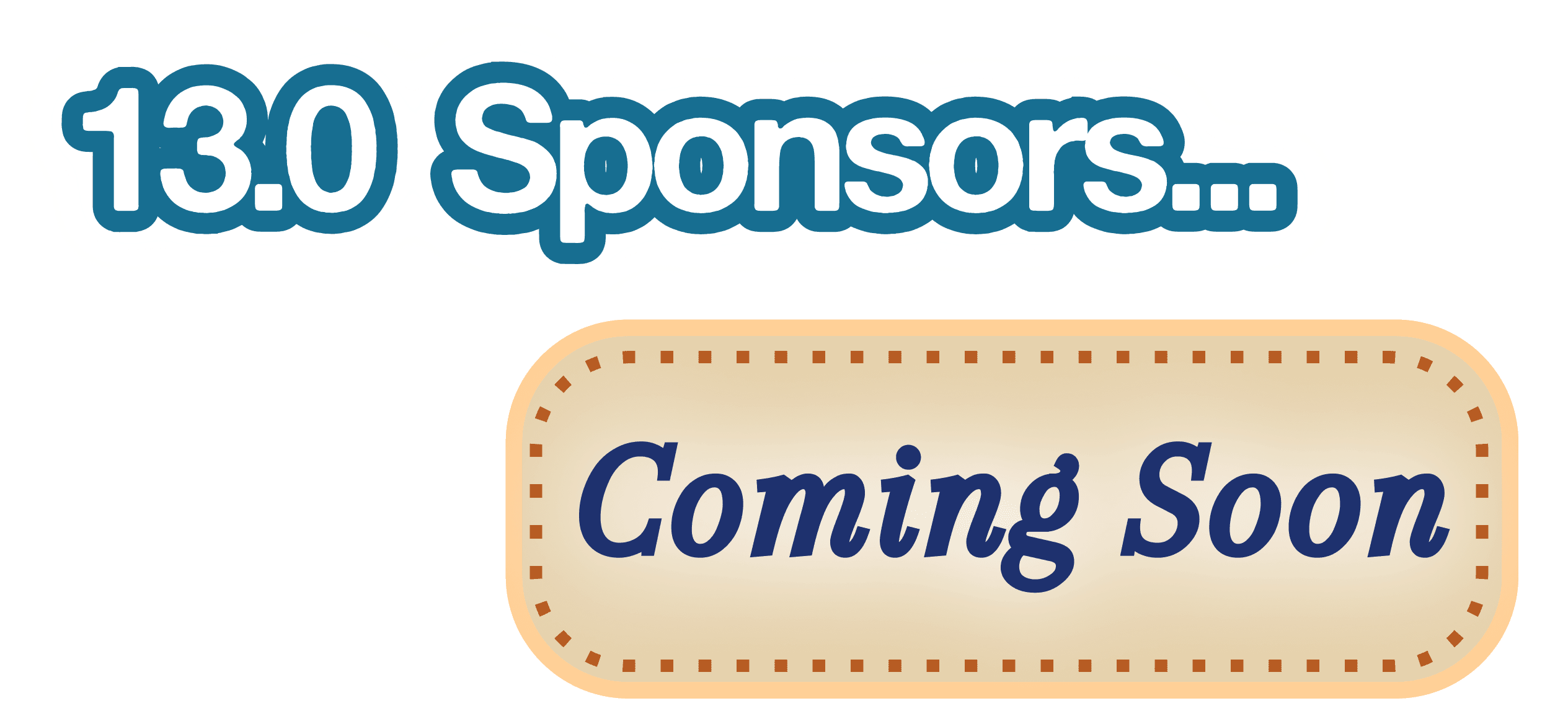 Sponsors coming soon